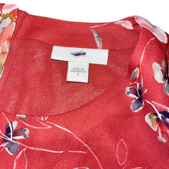 J. Jill Dress Shift Floral Wide Sleeve Modest Colorblock - Picture 6 of 7